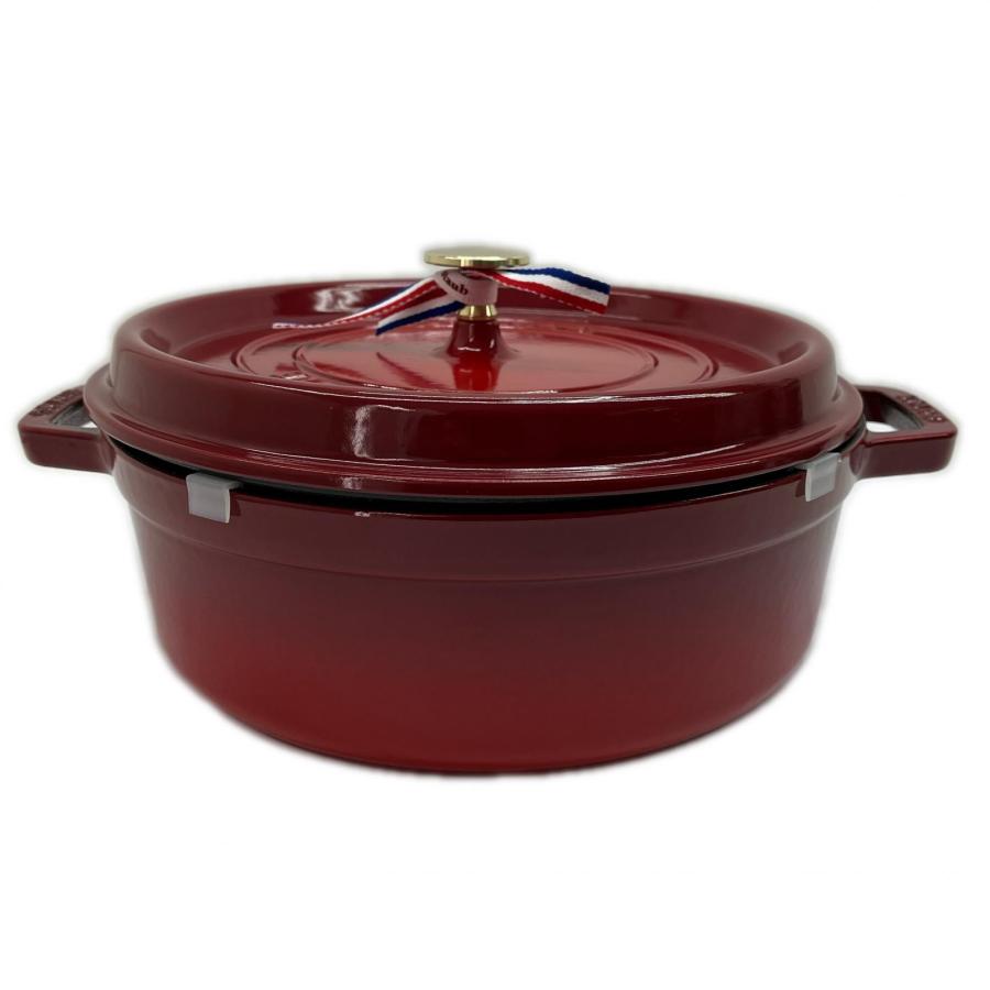 STAUB ストウブ シャロー 26cm チェリーレッド 【公式通販】