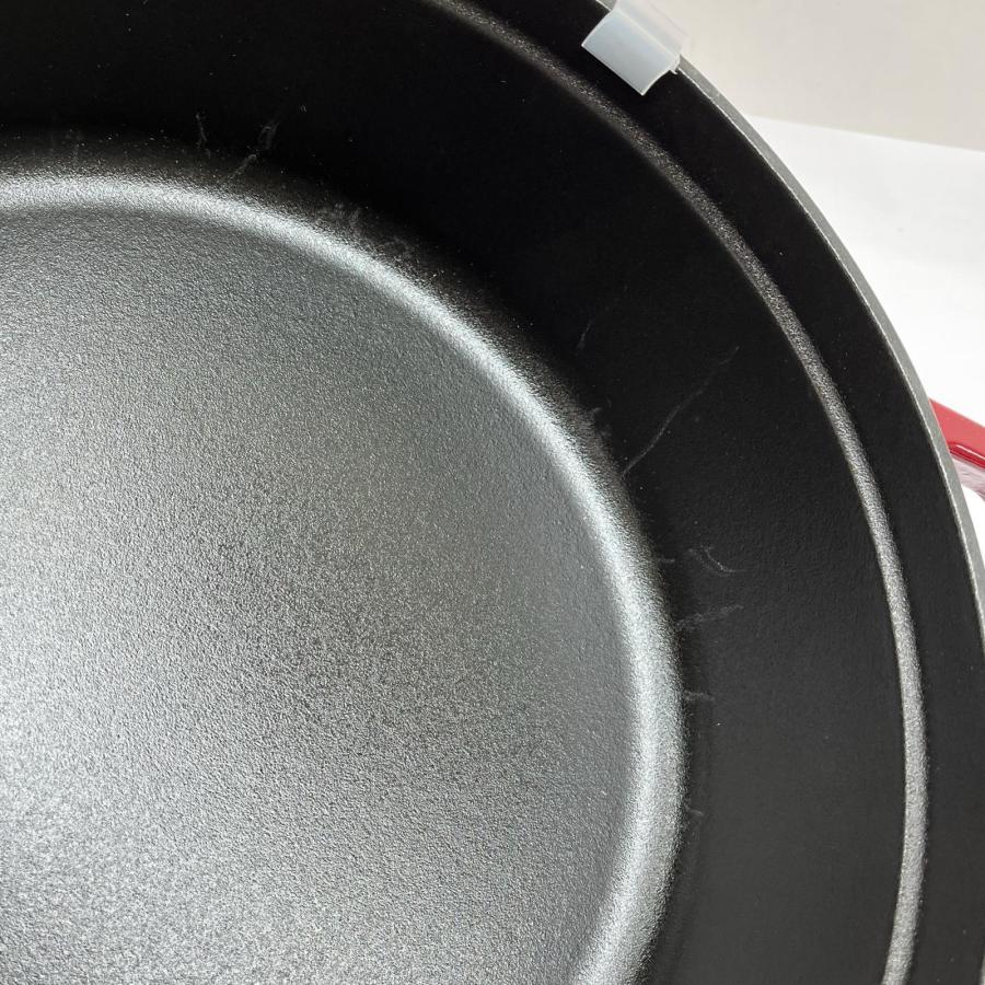 STAUB ストウブ 両手鍋 シャローココットラウンド 26cm ミトン付 4L