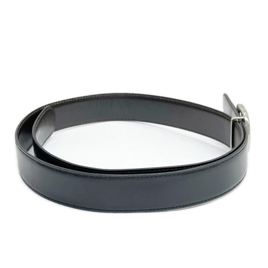 GUCCI GGロゴバックル 黒レザーベルト GUCCI（グッチ） ベルト GGロゴ バックル 80.32 036・1406・2964・5 黒