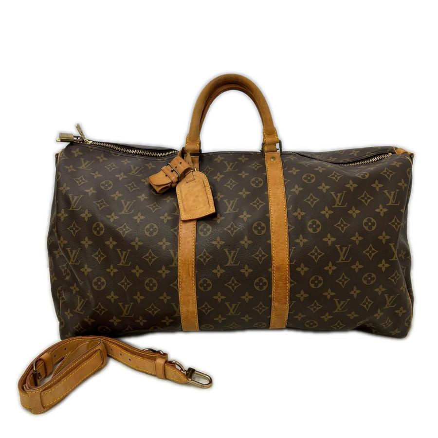 LOUIS VUITTON ルイヴィトン モノグラム キーポル55 ボストンバッグ ビス1か所取れ M41424 ブラウン LOUIS VUITTON（ルイ・ヴィトン） モノグラム キーポル55 ボストン