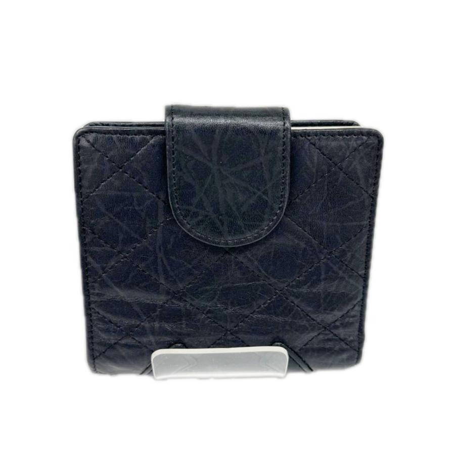 ゆ*★様 CHANEL カンボンライン 二つ折り財布 ブラック CHANEL（シャネル） 2つ折り財布 カンボンライン ココマーク キズ