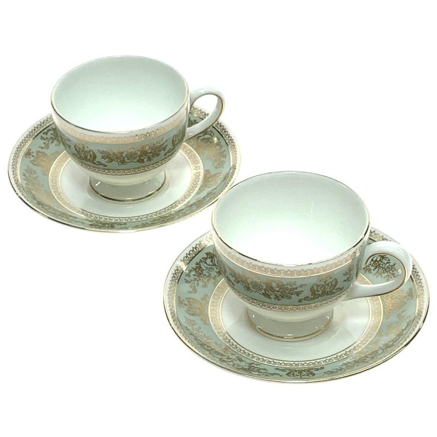 〇WEDGWOOD / ウェッジウッド コロンビアセージグリーン 2客セット