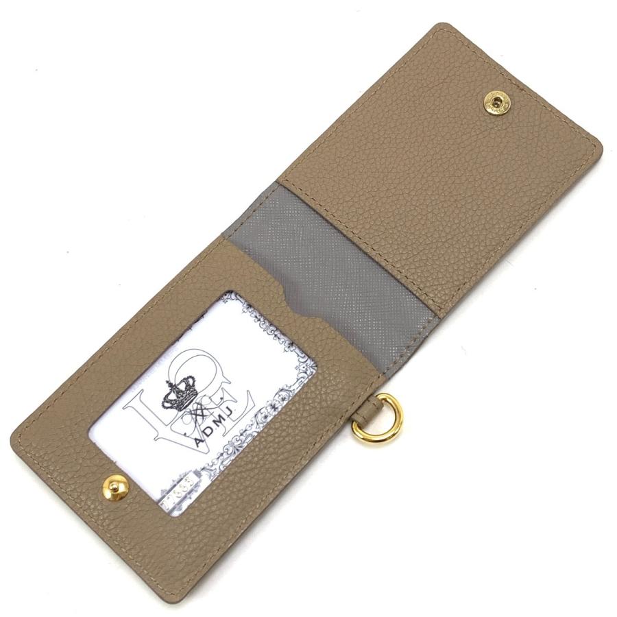 ADMJ 財布 ケース パスケース スワロフスキー やや傷や汚れあり