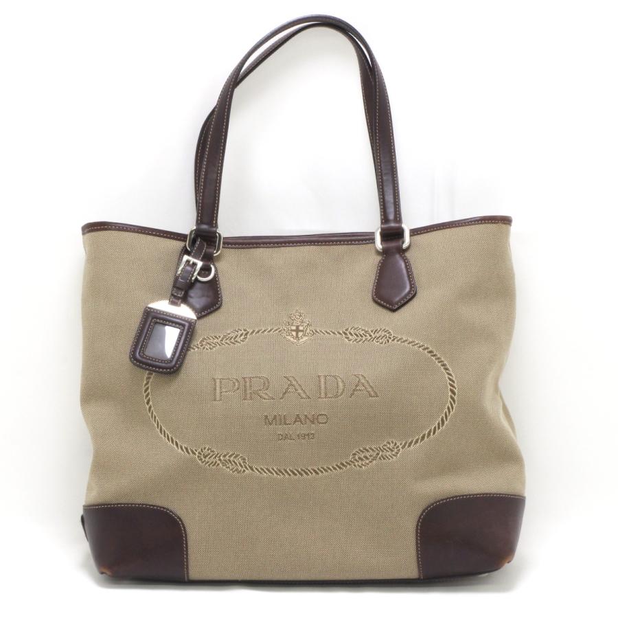 PRADA プラダ ロゴジャガード 2WAYトートバッグ BR3414 傷や汚れあり 