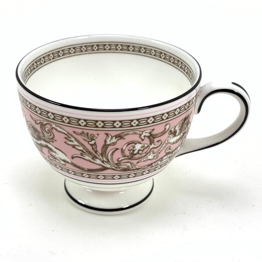 $$  WEDGWOOD ウェッジウッド FLORENTINE PINK カップ＆ソーサー 1P 目立った傷や汚れなしの画像