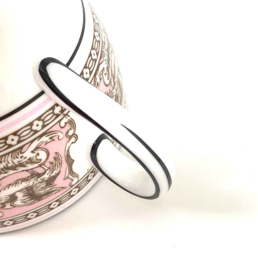 $$  WEDGWOOD ウェッジウッド FLORENTINE PINK カップ＆ソーサー 1P 目立った傷や汚れなしの画像