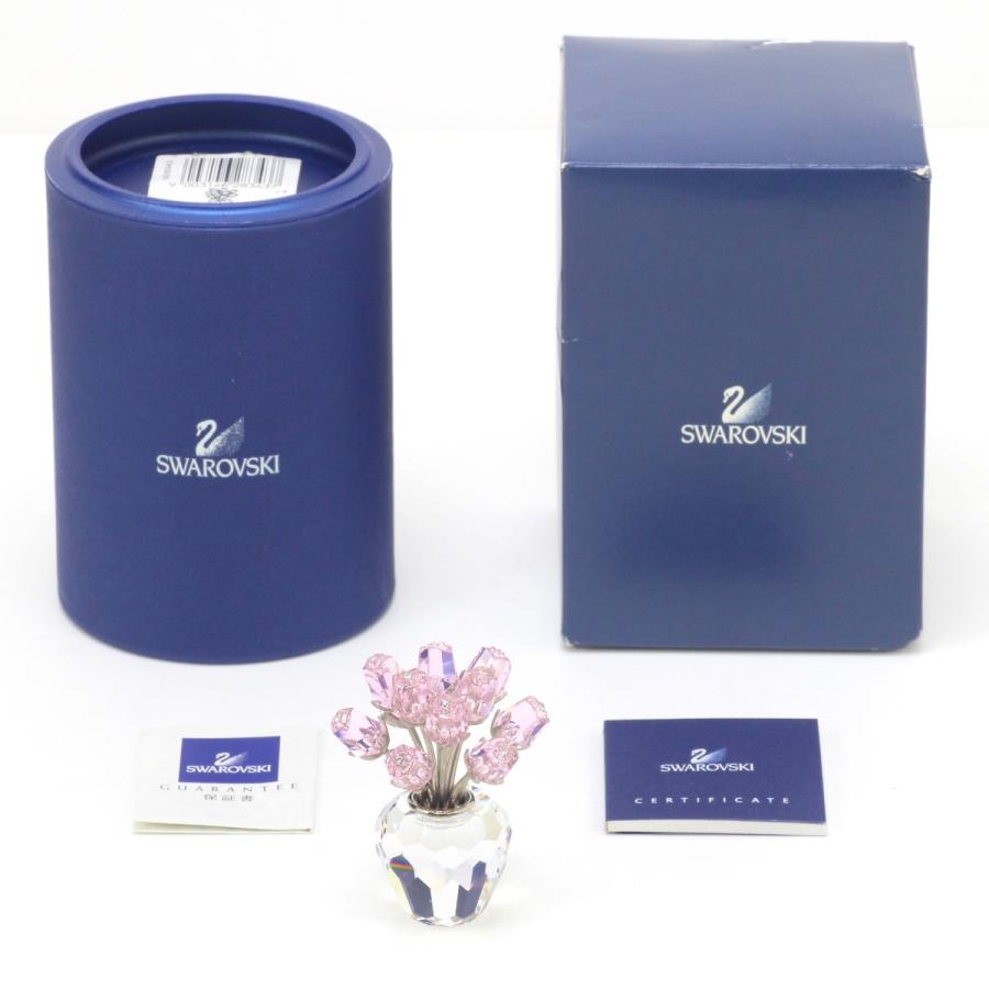 スワロフスキー ピンクローズ 置物 箱無し