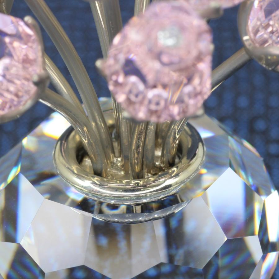 SWAROVSKI（スワロフスキー） 置物 ピンクローズ 12本のバラ 目立った