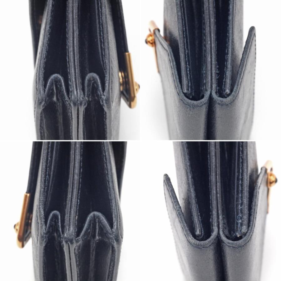 Cartier（カルティエ） $$ 小銭入れ サファイアライン レザー ネイビー 