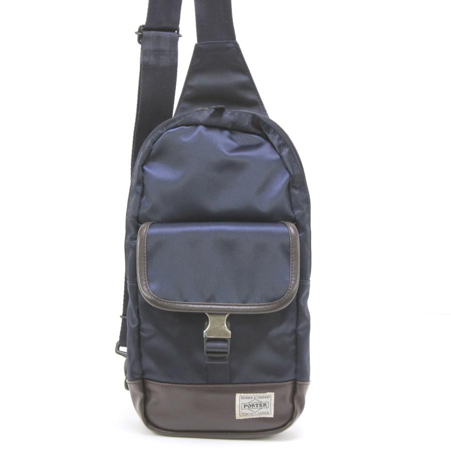 未使用✨PORTER×SAC'S BAR ストーム　ウエストバッグ　ボディバッグ PORTER ポーター ストーム SAC'S BAR別注 ボディバッグ ネイビー やや