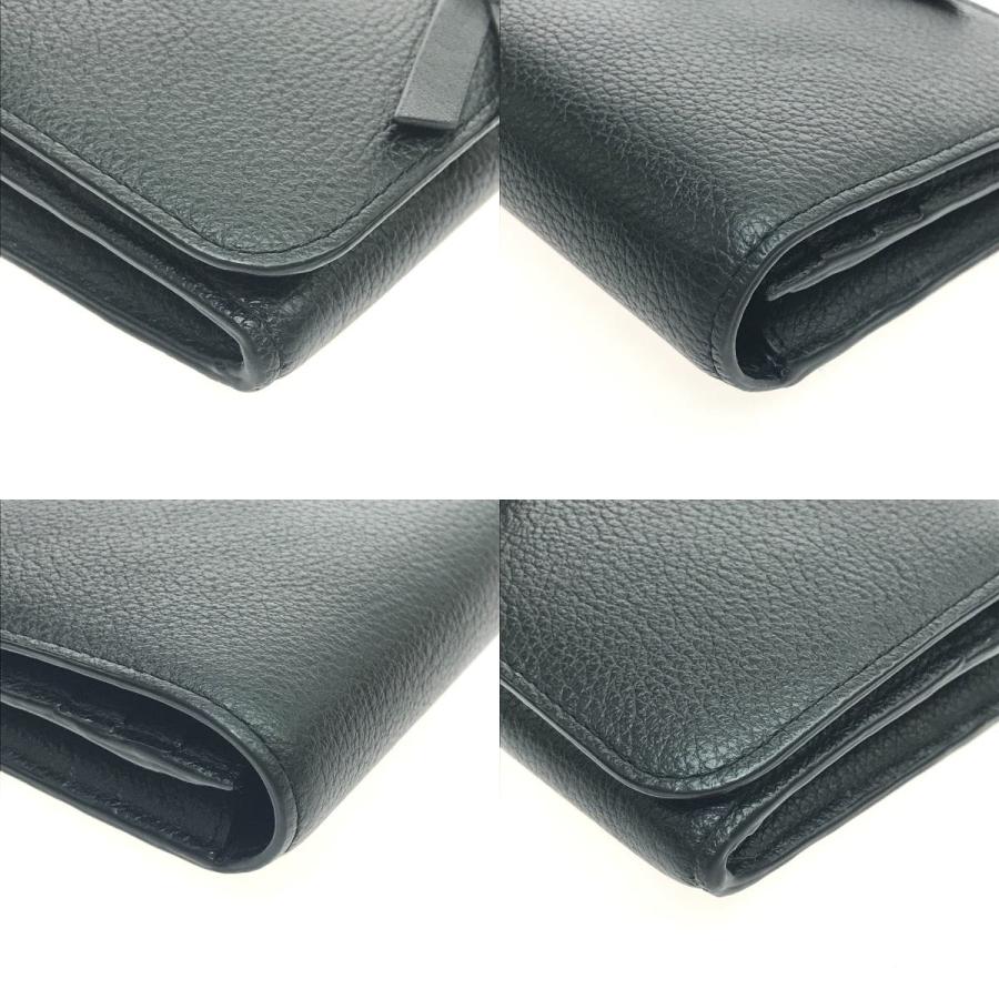 Chloe $$ クロエ 長財布 ロゴプレート ブラック やや傷や汚れあり  