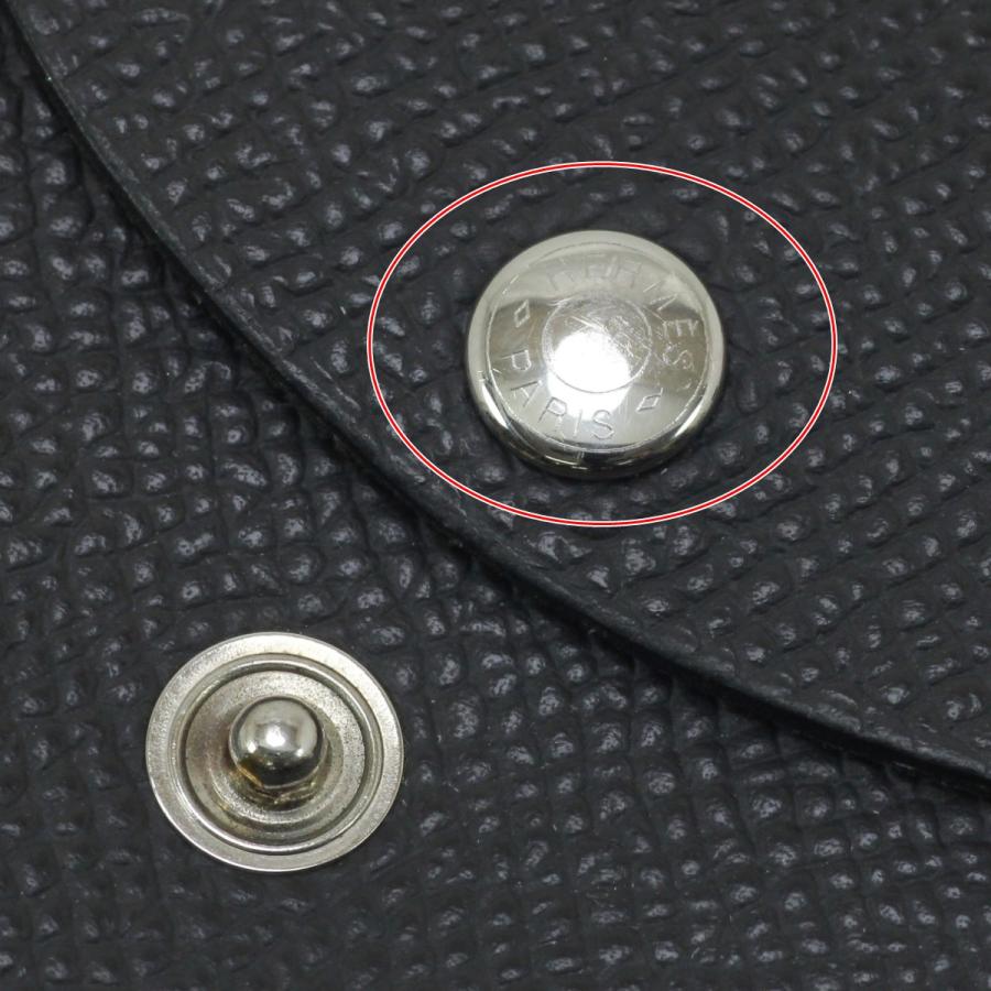HERMES エルメス ヴォーエプソン カルヴィデュオ 名刺入れ U FM010 PM グレー HERMES（エルメス） ヴォーエプソン カルヴィデュオ 名刺入れ U FM010