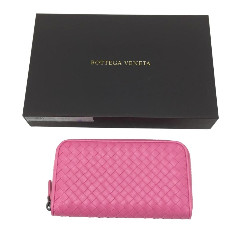 BOTTEGA VENETA ボッテガヴェネタ 長財布 404852 ピンク やや傷や汚れ 
