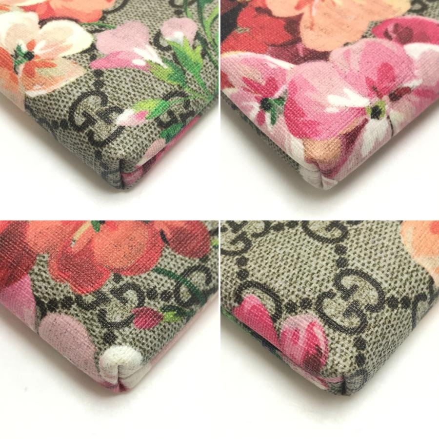 GUCCI $$ グッチ ポーチ GGブルームス 内部ペン跡有 403006 ライト  