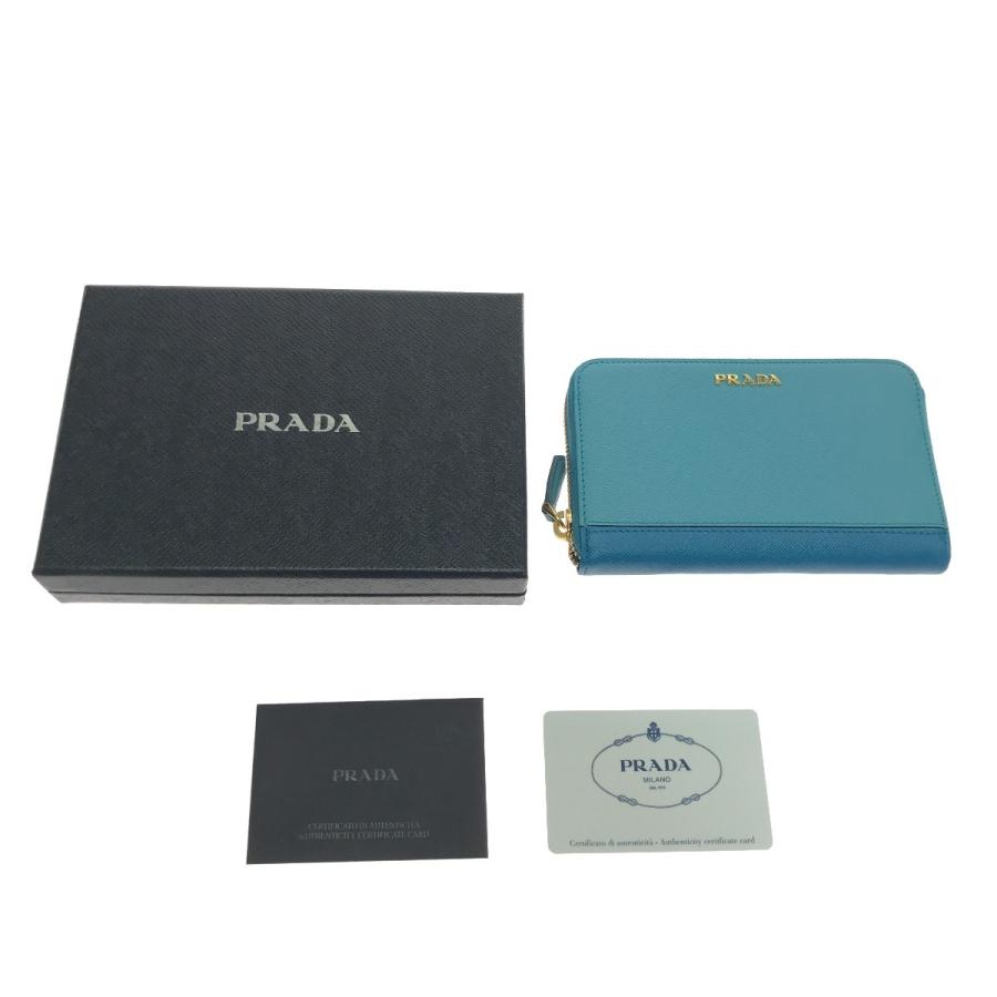 PRADA $$ プラダ 財布 コンパクト サフィアーノ ミディアム 2トーン  