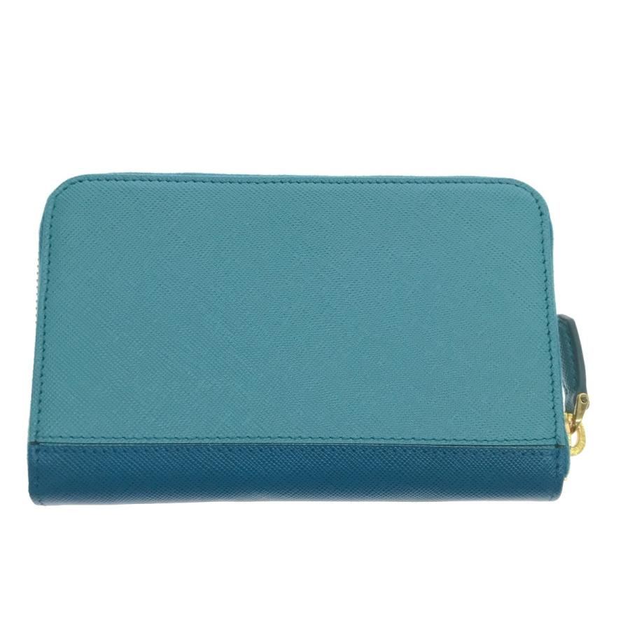 PRADA $$ プラダ 財布 コンパクト サフィアーノ ミディアム 2トーン  