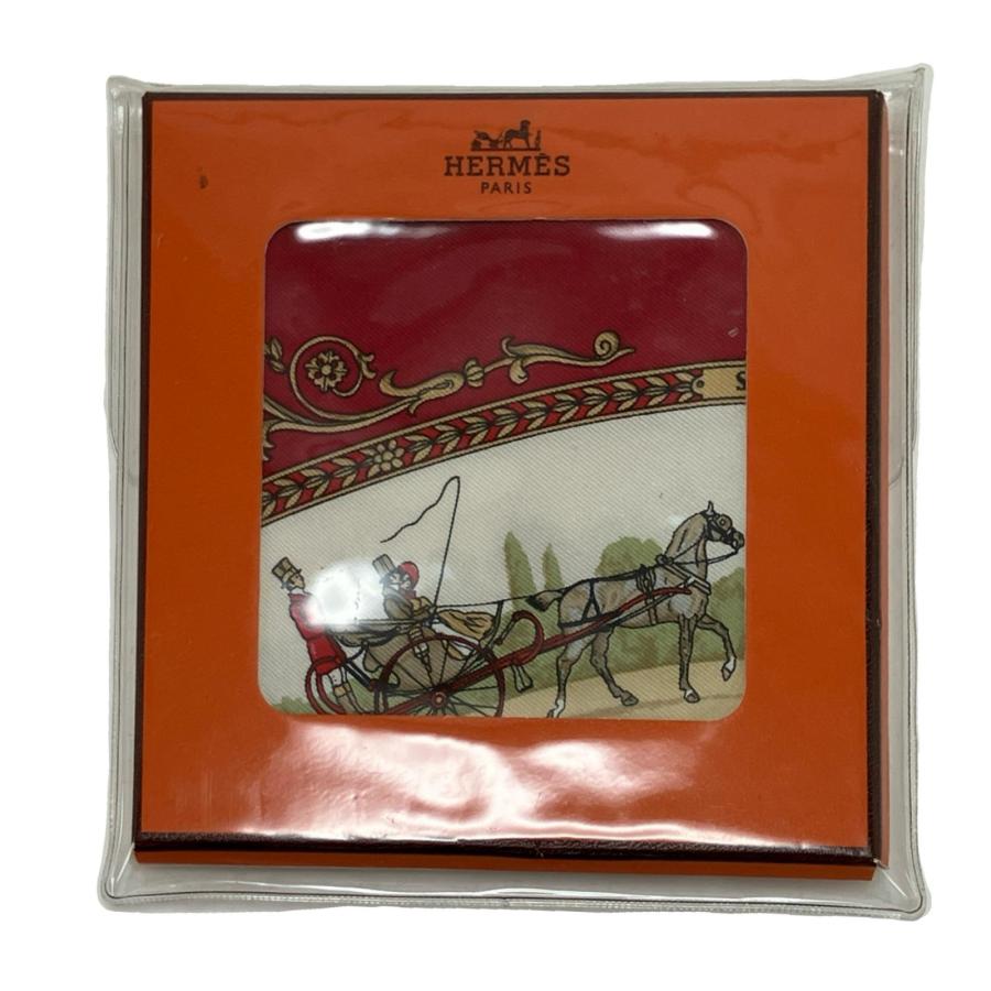 【未使用・箱付】エルメス シルクスカーフ プチカレ ロンシャンへの散歩 HERMES（エルメス） シルクスカーフ プチカレ42 ロンシャンへの散歩