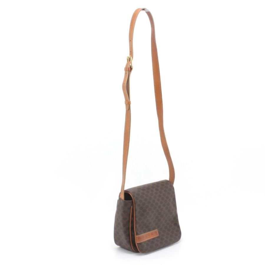 CELINE（セリーヌ） $$ マカダム柄 ショルダーバッグ ブラウン やや傷 