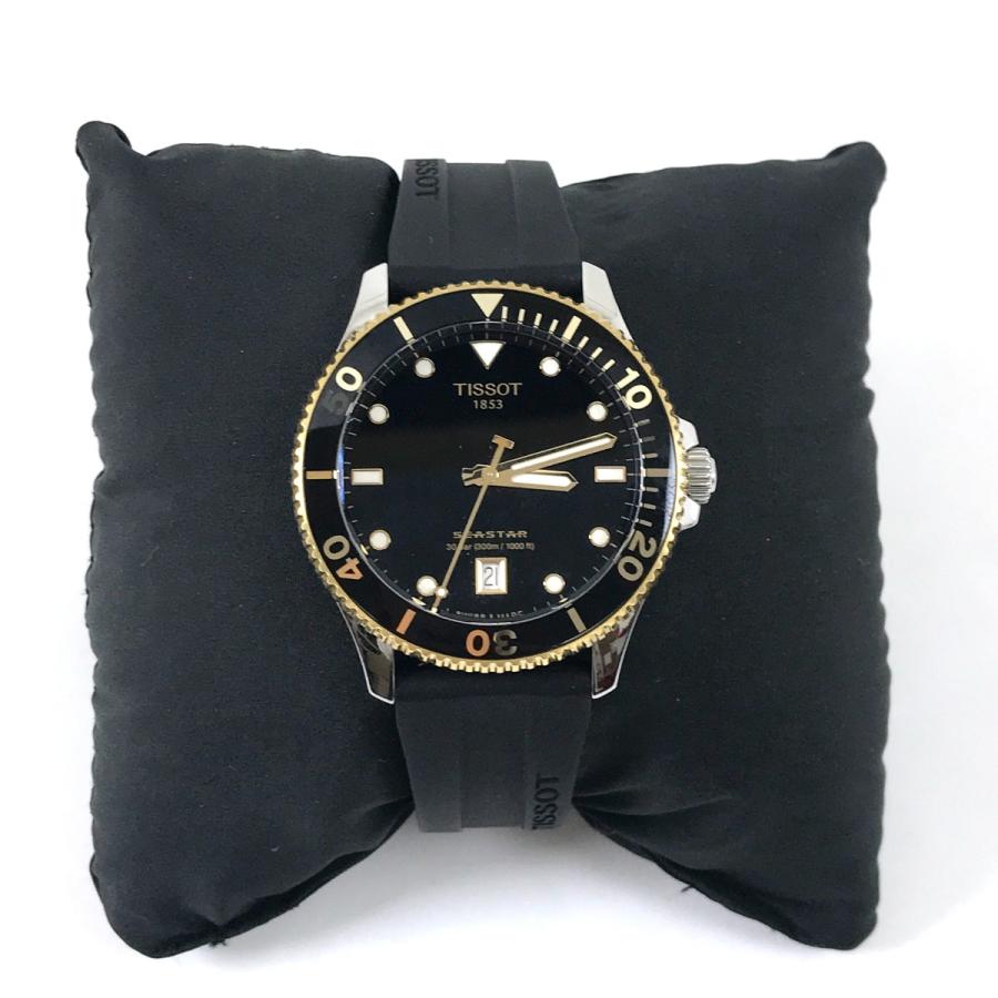 TISSOT ティソ SEASTAR クォーツ腕時計 T120410A 目立った傷や汚れなしの画像