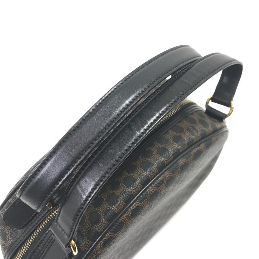 CELINE（セリーヌ） ハンドバッグ マカダム柄 ハーフムーン