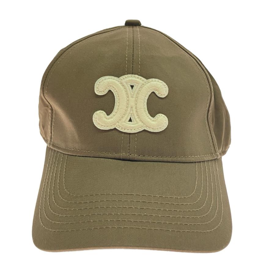 CELINE セリーヌ　トリオンフ　ベースボールキャップ　ブラウン　M