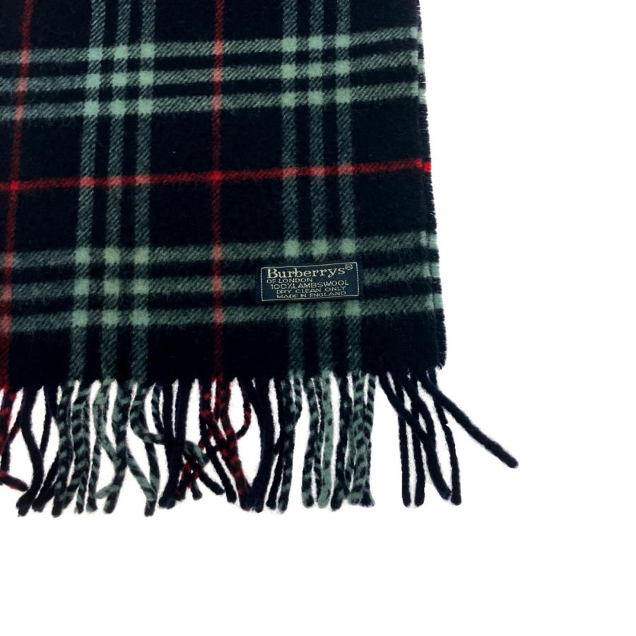 Burberrys バーバリーズ マフラー RAMBSWOOL ノバチェック ネイビー
