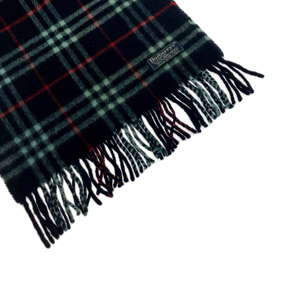 Burberrys バーバリーズ マフラー RAMBSWOOL ノバチェック ネイビー