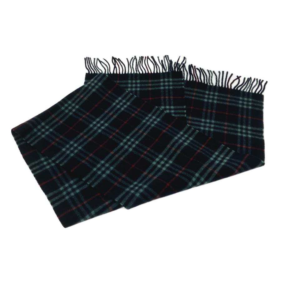 Burberrys バーバリーズ マフラー RAMBSWOOL ノバチェック ネイビー