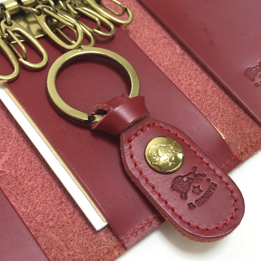 IL BISONTE（イルビゾンテ） キーケース レザー 6連タイプ レッド