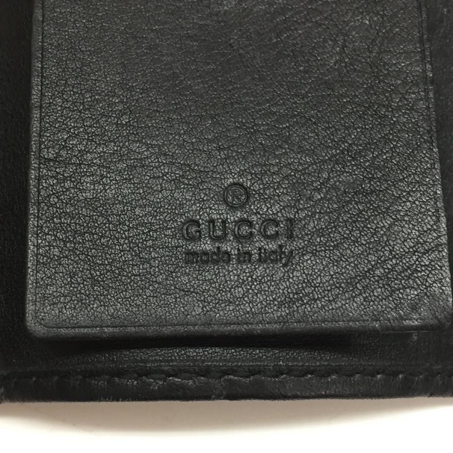 GUCCI（グッチ） 6連キーケース グッチシマ 138093 ブラック 傷や汚れ