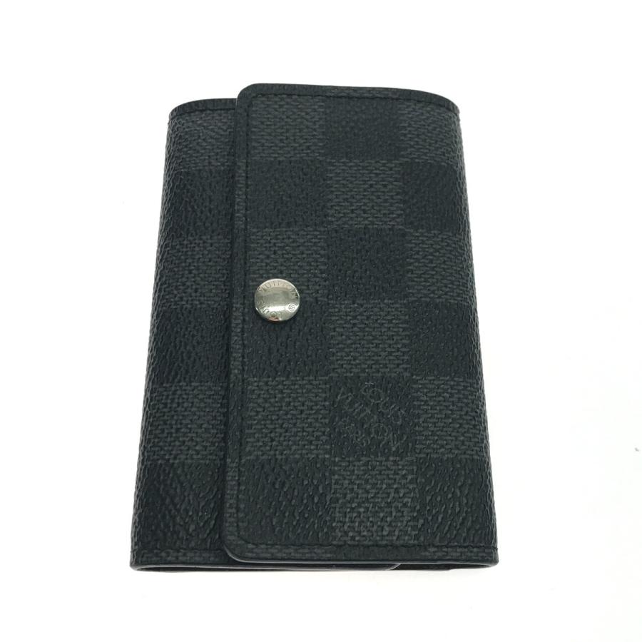 LOUIS VUITTON ルイヴィトン ミュルティクレ6 N62662 ダミエグラフィット イニシャルD・S入り グレー ルイ・ヴィトン LOUIS VUITTON ミュルティクレ6 N62662 ブラック