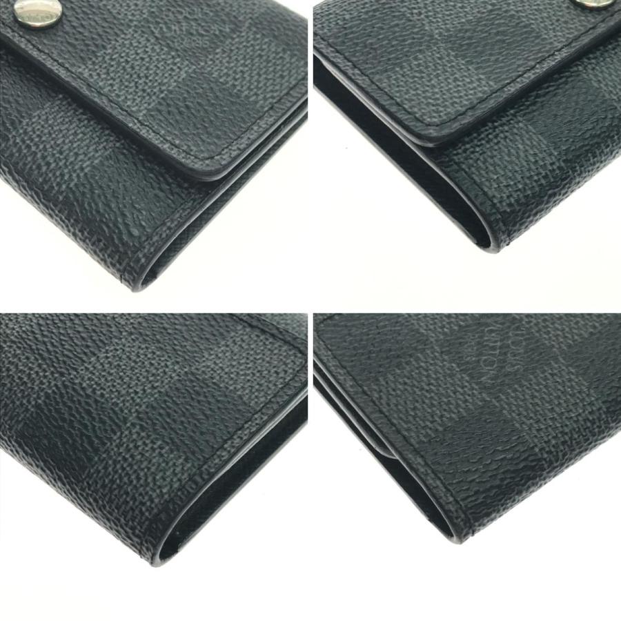 LOUIS VUITTON ルイヴィトン ミュルティクレ6 N62662 ダミエグラフィット イニシャルD・S入り グレー ルイ・ヴィトン LOUIS VUITTON ミュルティクレ6 N62662 ブラック