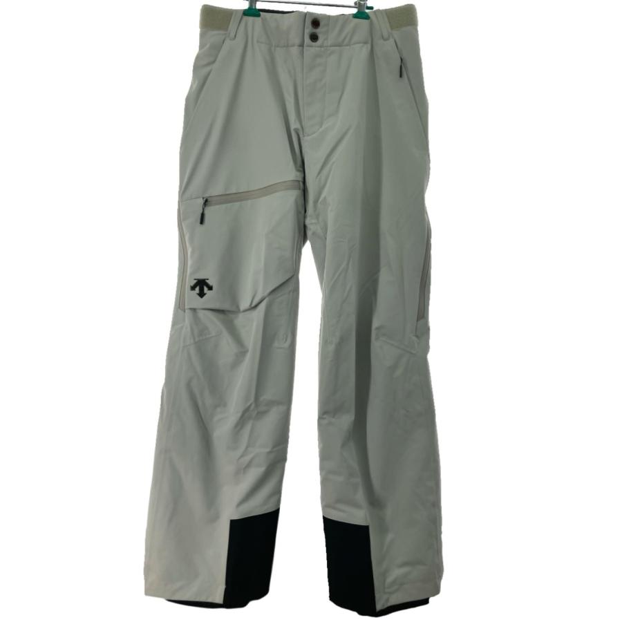 (新品・未使用) DESCENTE スキーウェア パンツ グレー×ホワイト DESCENTE デサント スキーウェア パンツ ポーラーホワイト Lサイズ