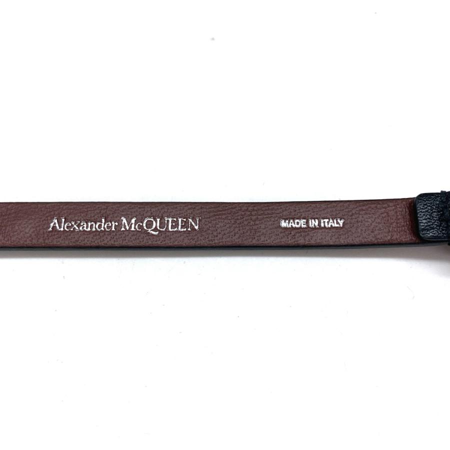Alexander McQueen ブレスレット 16-20cm ブラック やや傷や汚れあり