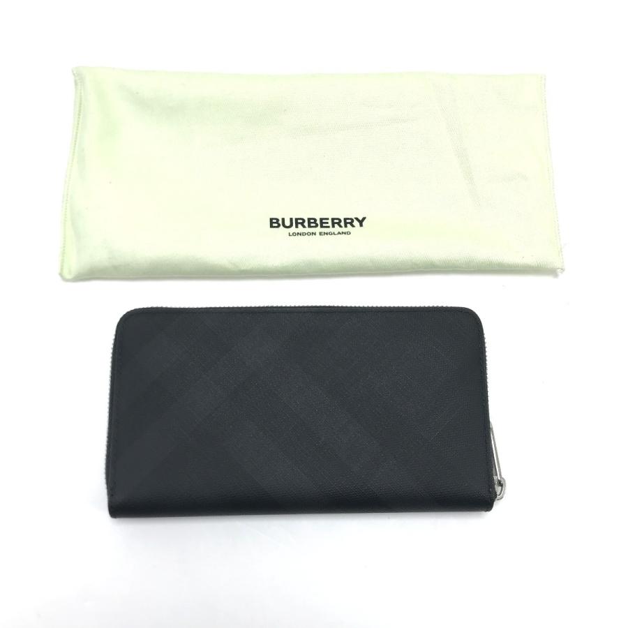 BURBERRY（バーバリー） 長財布 チェック柄ラウンドファスナー