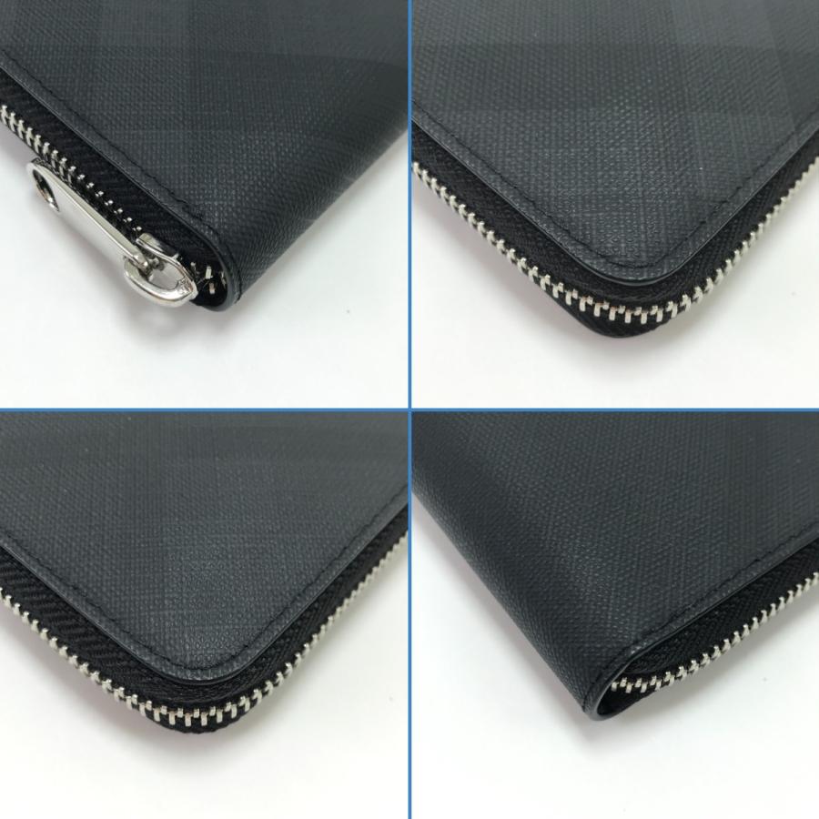 BURBERRY（バーバリー） 長財布 チェック柄ラウンドファスナー
