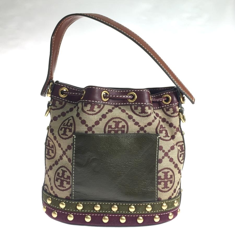 TORY BURCH（トリーバーチ） バケットバッグ モノグラム ジャガード