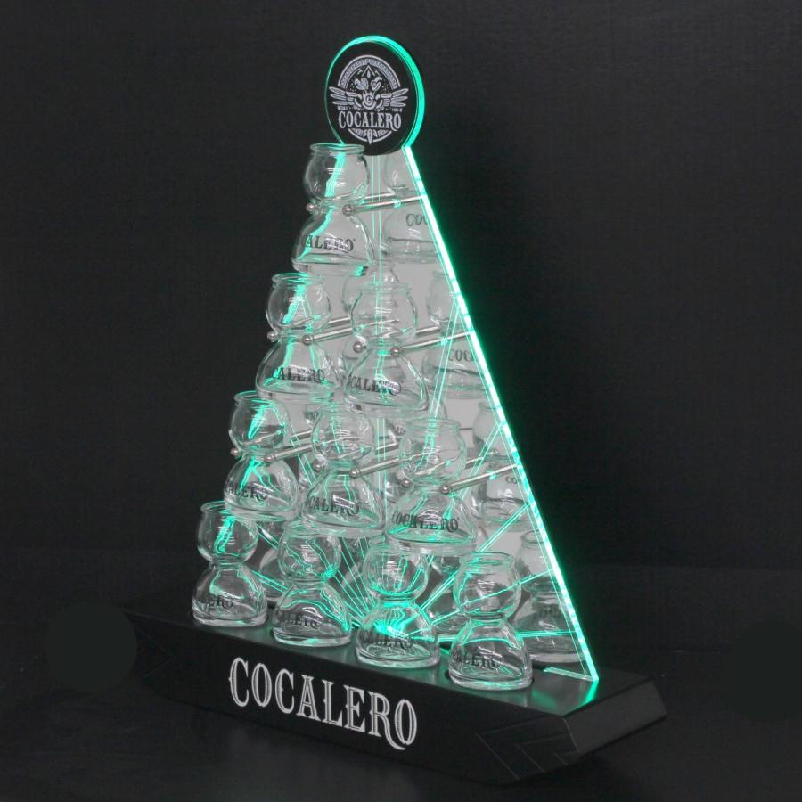COCALERO コカレロボムタワー LEDディスプレイ グラス12個付き 未使用