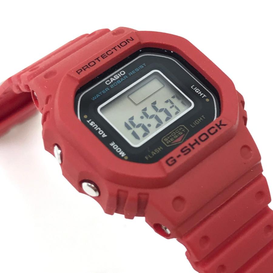 CASIO カシオ リングウォッチ ラバー赤 DWN-5600-9JR CASIO（カシオ） リングウォッチ ラバー赤 DWN-5600-9JR やや傷や汚れ
