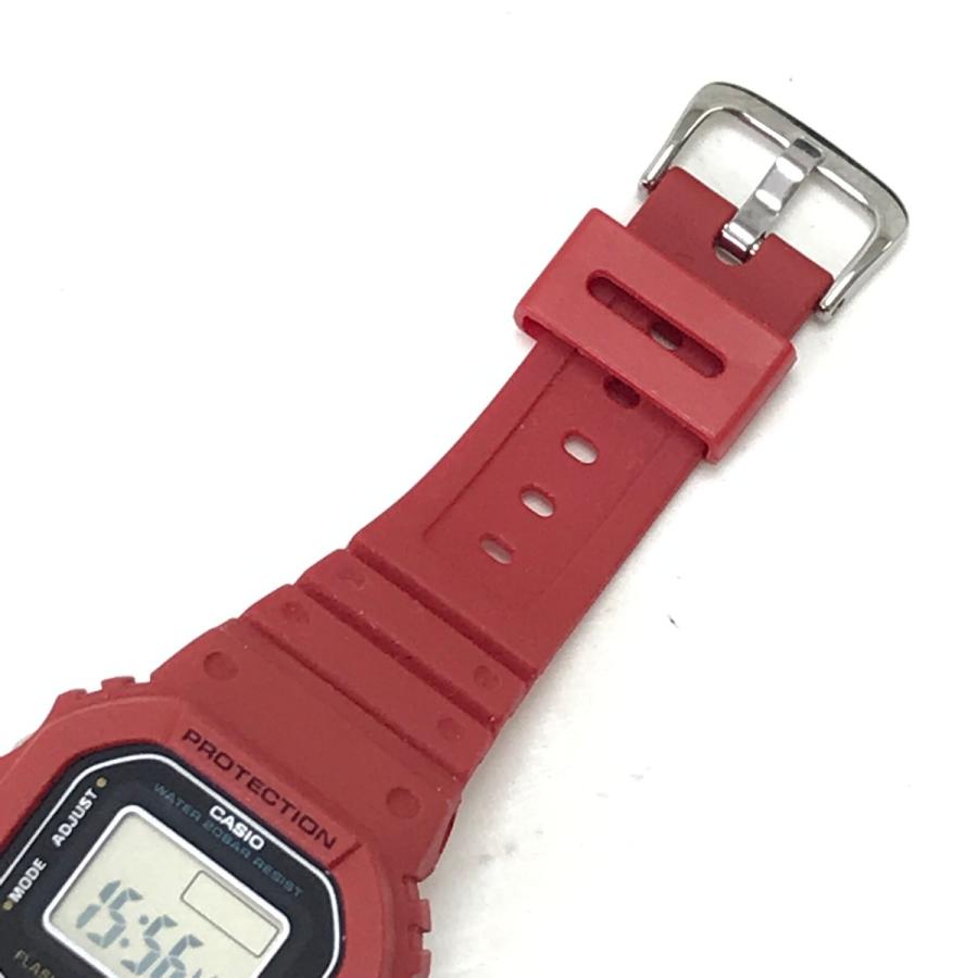 CASIO（カシオ） リングウォッチ ラバー赤 DWN-5600-9JR やや傷や汚れ