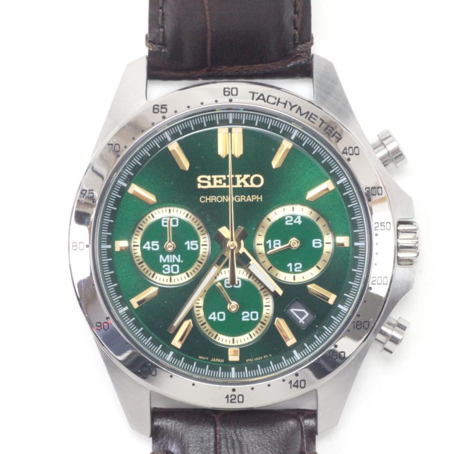 SEIKO（セイコー） クロノグラフ メンズクォーツ 本体のみ レザー