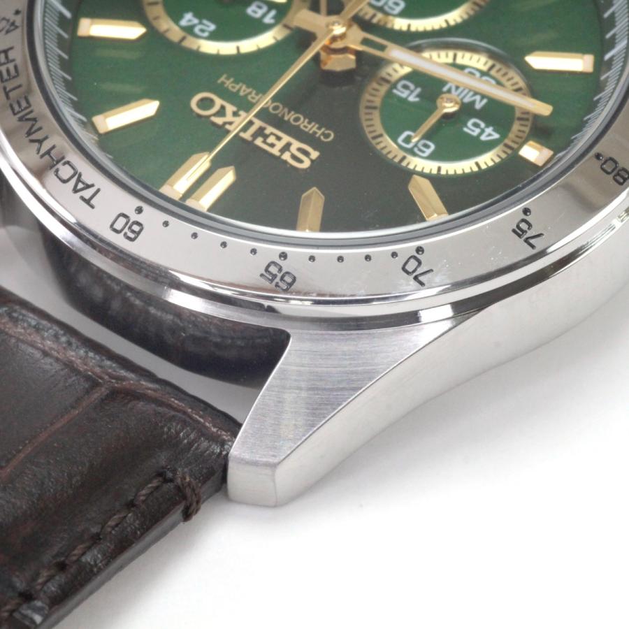 SEIKO（セイコー） クロノグラフ メンズクォーツ 本体のみ レザー