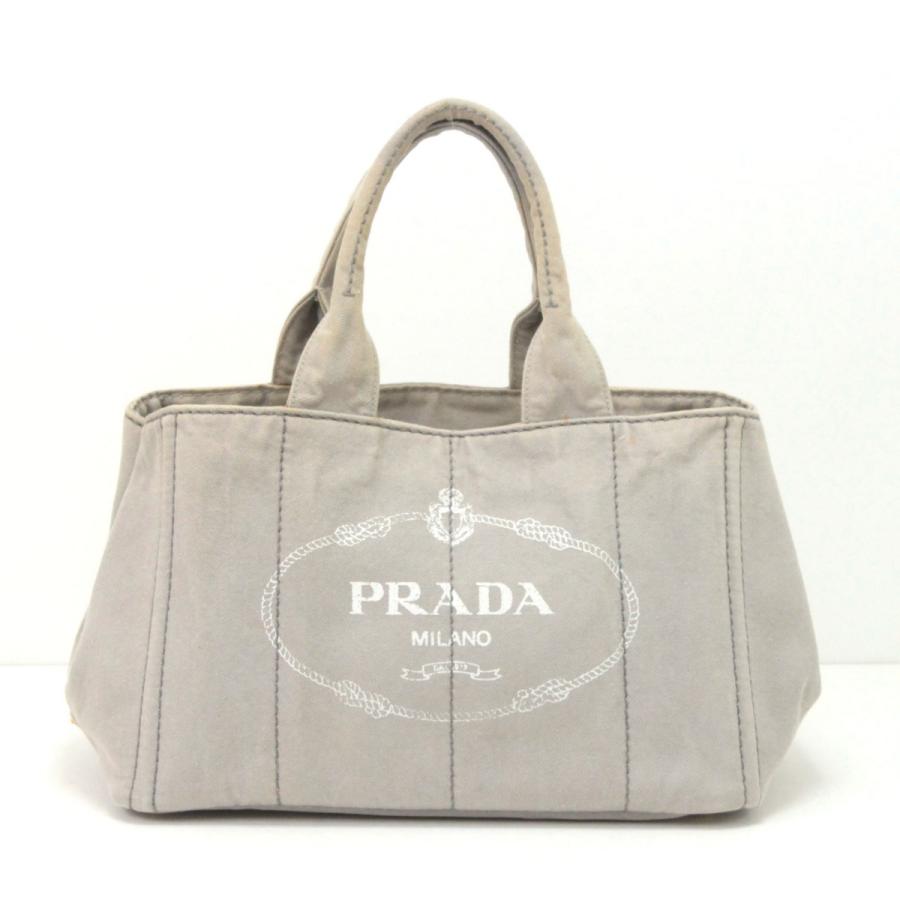 PRADA（プラダ） トートバッグ カナパ ライトグレー 傷や汚れあり