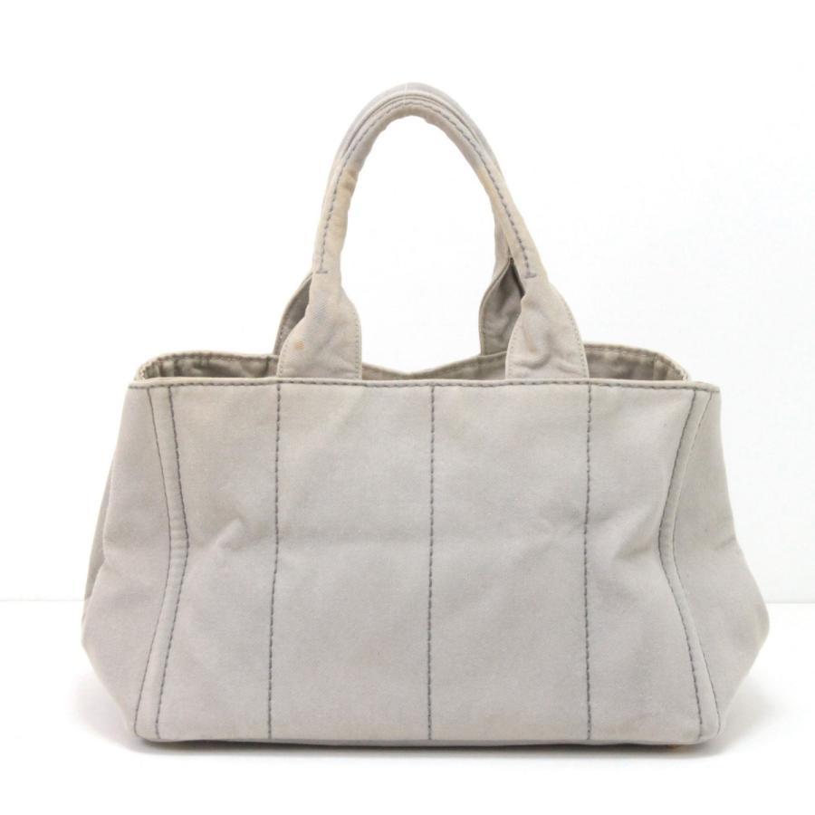 PRADA カナパ トートバッグ ライトグレー PRADA（プラダ） トートバッグ カナパ ライトグレー 傷や汚れあり