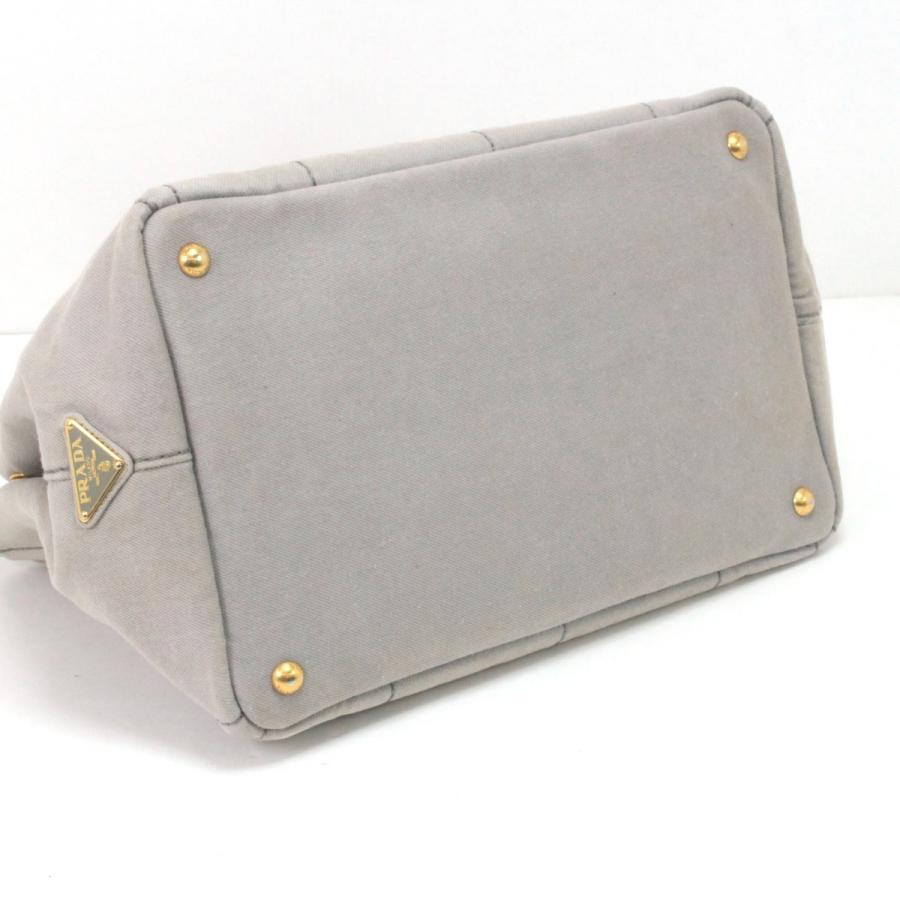 PRADA カナパ トートバッグ ライトグレー PRADA（プラダ） トートバッグ カナパ ライトグレー 傷や汚れあり