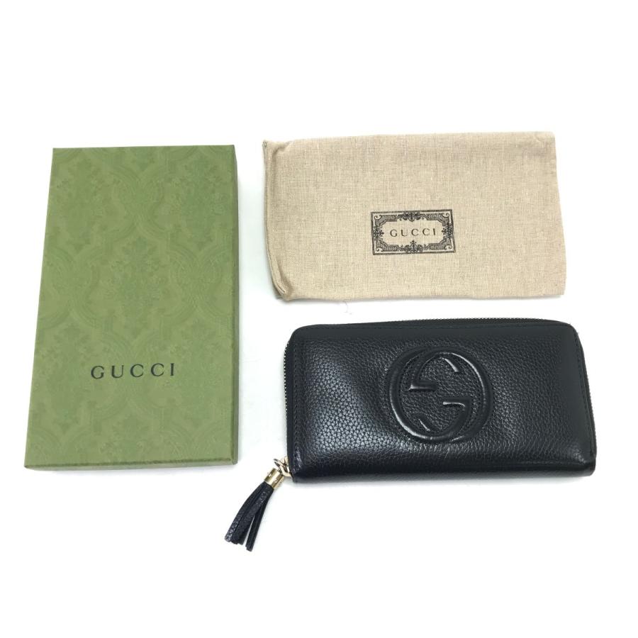 GUCCI（グッチ） 長財布 ソーホー インターロッキング 308004 ブラック 