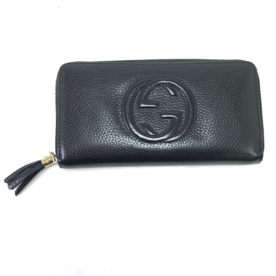 GUCCI（グッチ） 長財布 ソーホー インターロッキング 308004 ブラック 