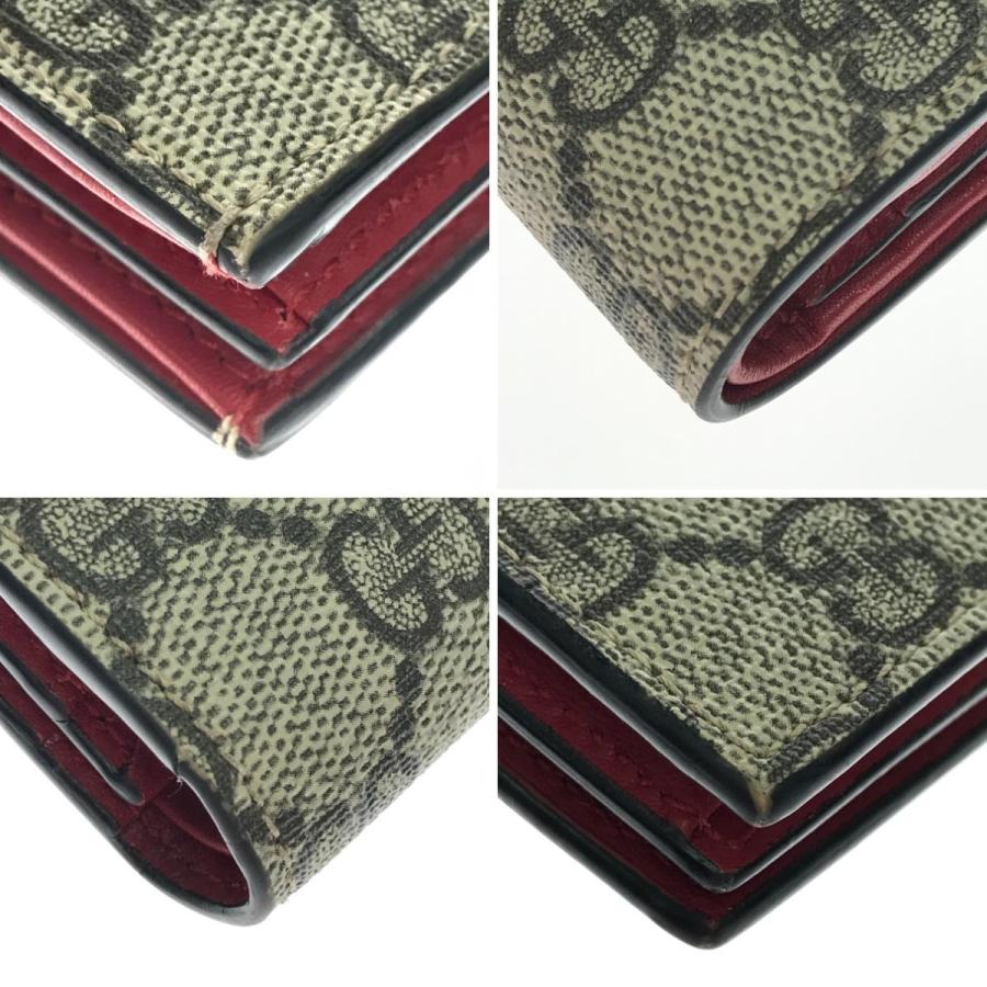 GUCCI（グッチ） 2つ折り財布 GGスプリーム チェリー ミニウォレット
