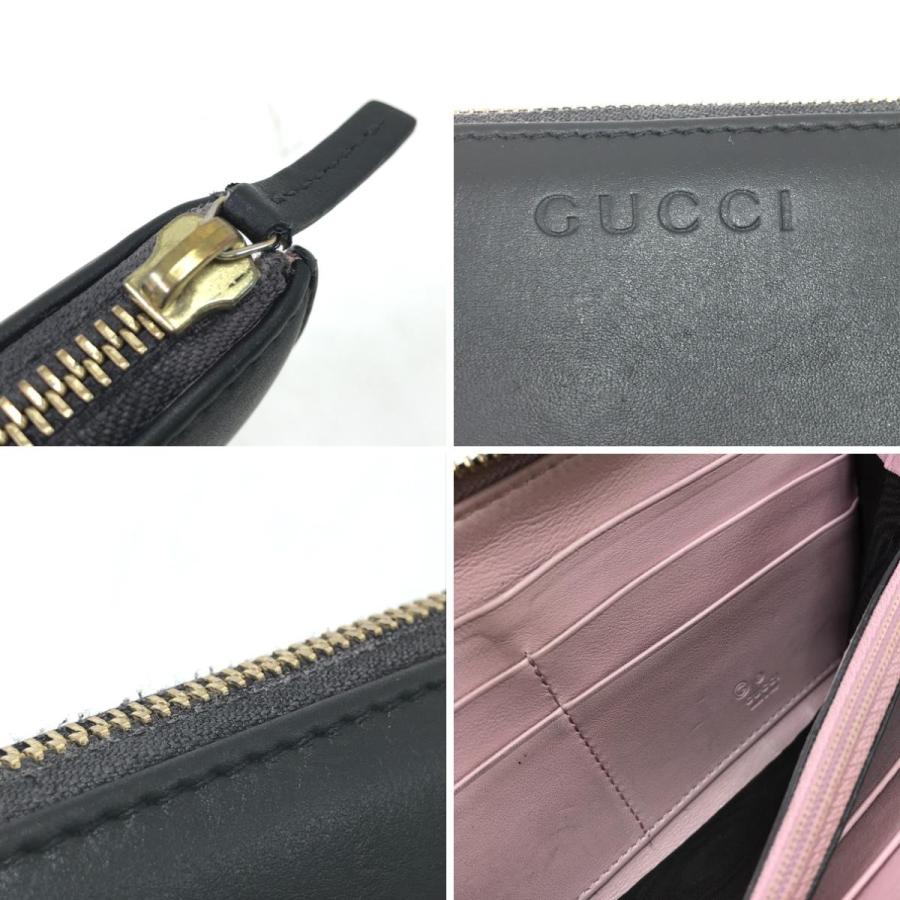 GUCCI（グッチ） L字ファスナー長財布 332747 ブラック 傷や汚れあり