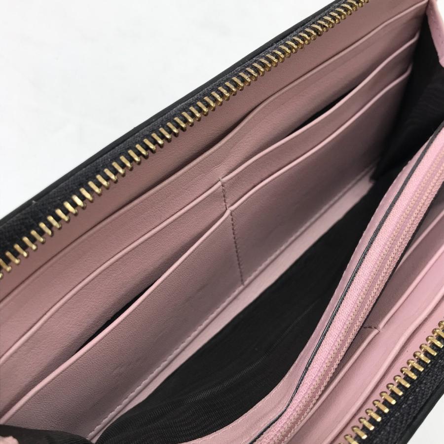GUCCI（グッチ） L字ファスナー長財布 332747 ブラック 傷や汚れあり